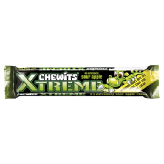 Picture of Chewits Xtremely Sour Apple Chews x24